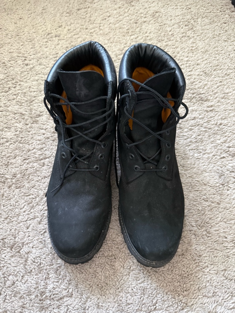 Timberland Black Lace-Up Men's Work Boots